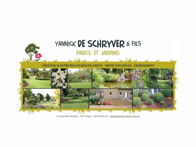 Yannick Deschryver, Parcs et jardins